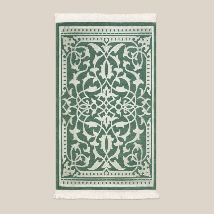 Luxury Chenille Prayer Mat – Green
