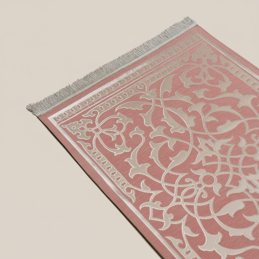 Luxury Chenille Prayer Mat - Pink