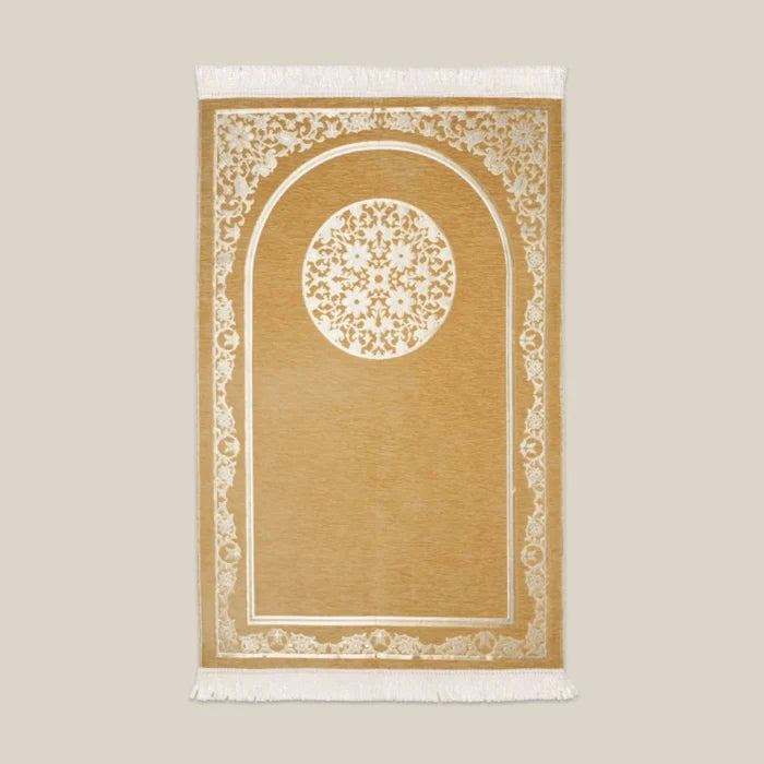 Chenille Prayer Mat – Dark Beige